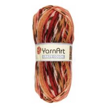Пряжа Yarn art 'Crazy color' (25% шерсть, 75% акрил)