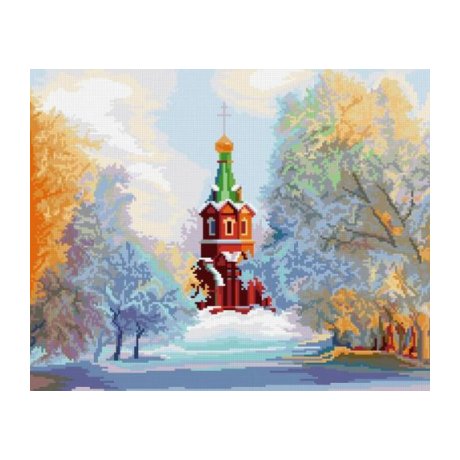 0052 Набор для вышивания'Свято-Никольский Храм' 36х29,5 см