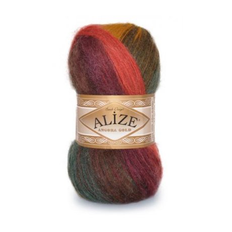 Пряжа ALIZE 'Angora Gold Batik' 100 гр. 550 м (80% акр, 10% шерсть, 10% мохер) ТУ